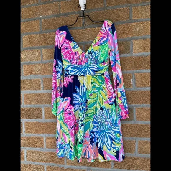 Lilly Pulitzer Fleur Dress XS - Picture 3 of 7